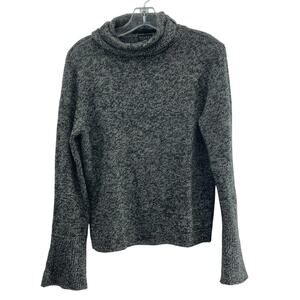 NWT Axcess Liz Claiborne Gray Petite Women's Knit Turtleneck Pullover Sweater M